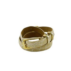 WCM Embossed Croc Leather Belt #170-508